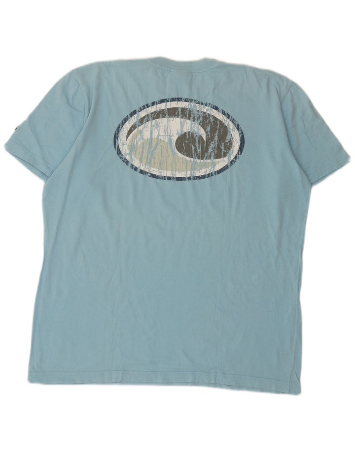 Murphy & Nye T-shirt graphique pour homme en coton bleu moyen