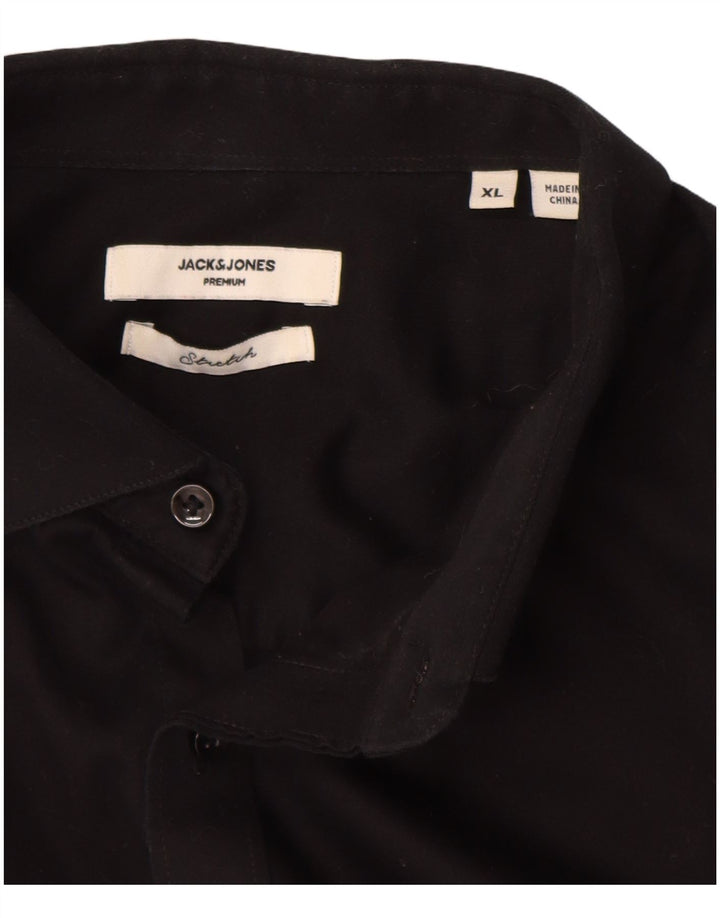 JACK & JONES Chemise Homme XL Noir Coton