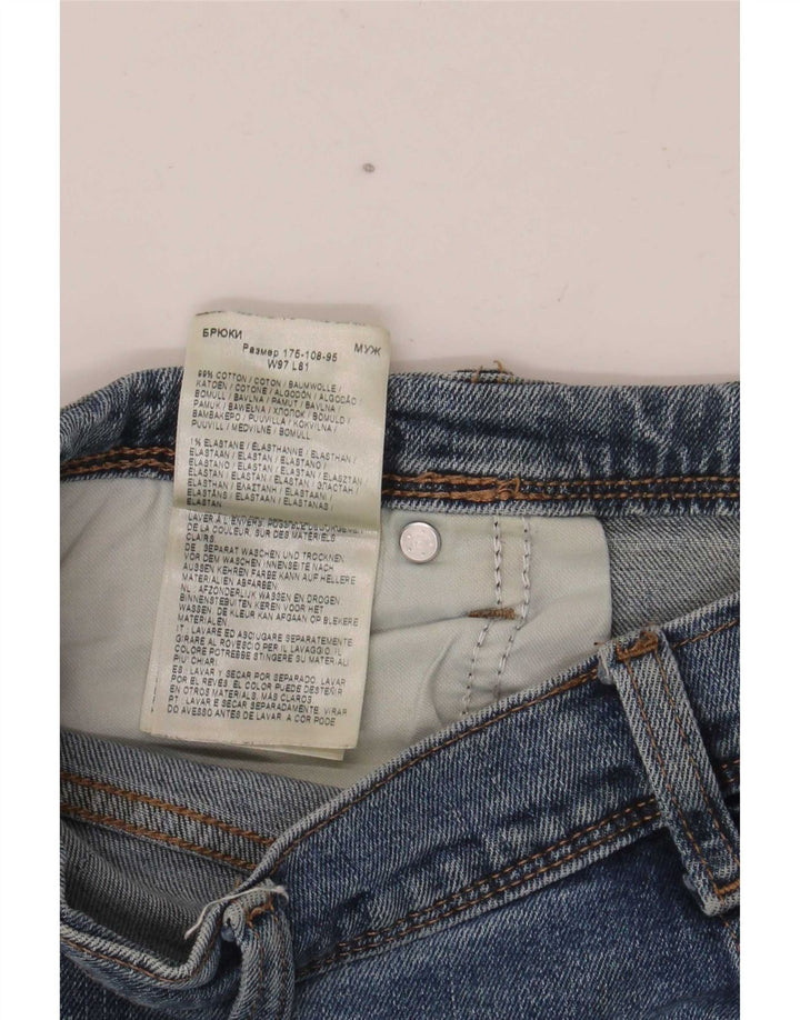 Wrangler Jean droit coupe droite W38 L32 en coton bleu pour homme