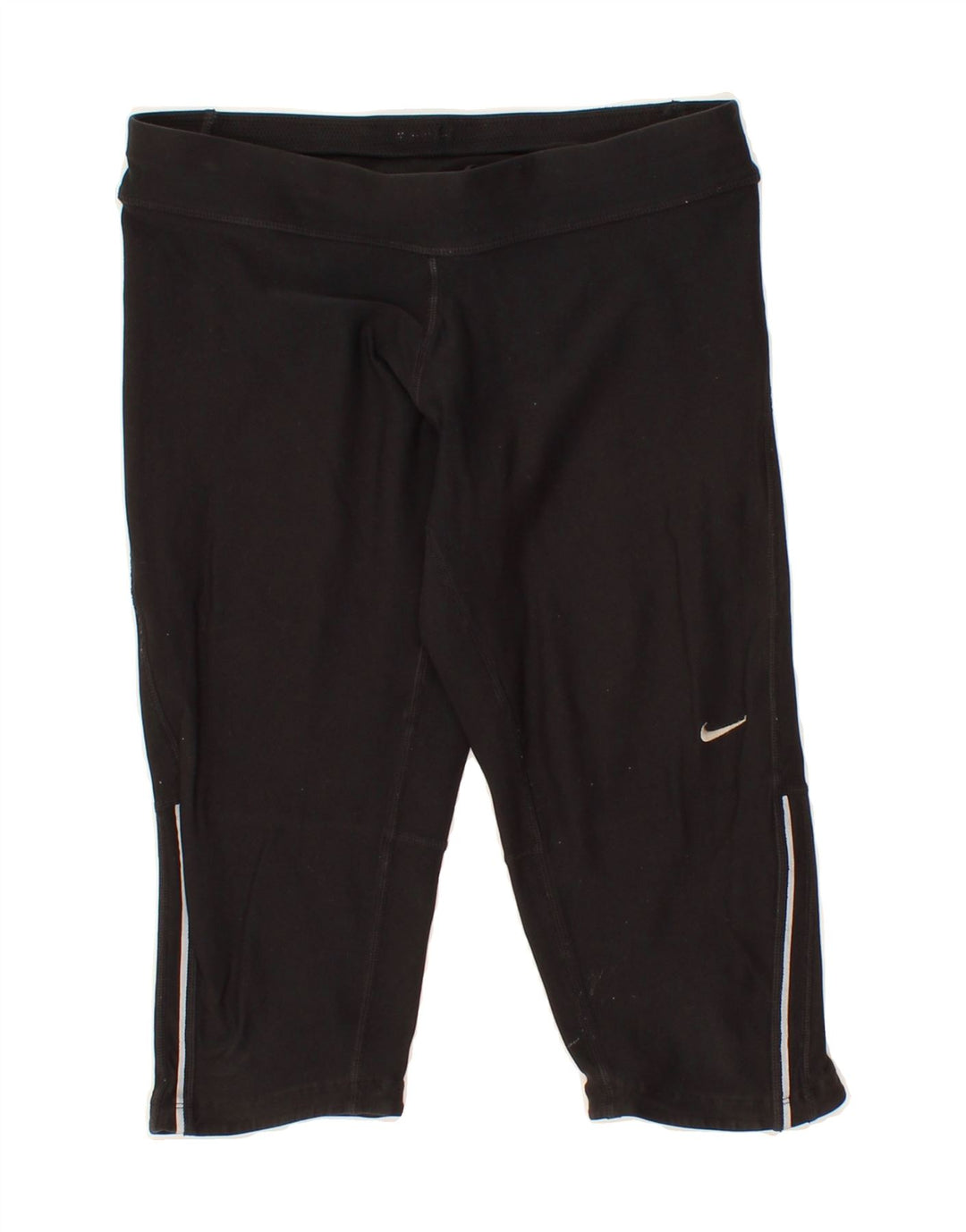 NIKE Womens Dri Fit Bermuda Sport Shorts UK 10 Small  Black Polyester Vintage Nike and Second-Hand Nike from Messina Hembry 