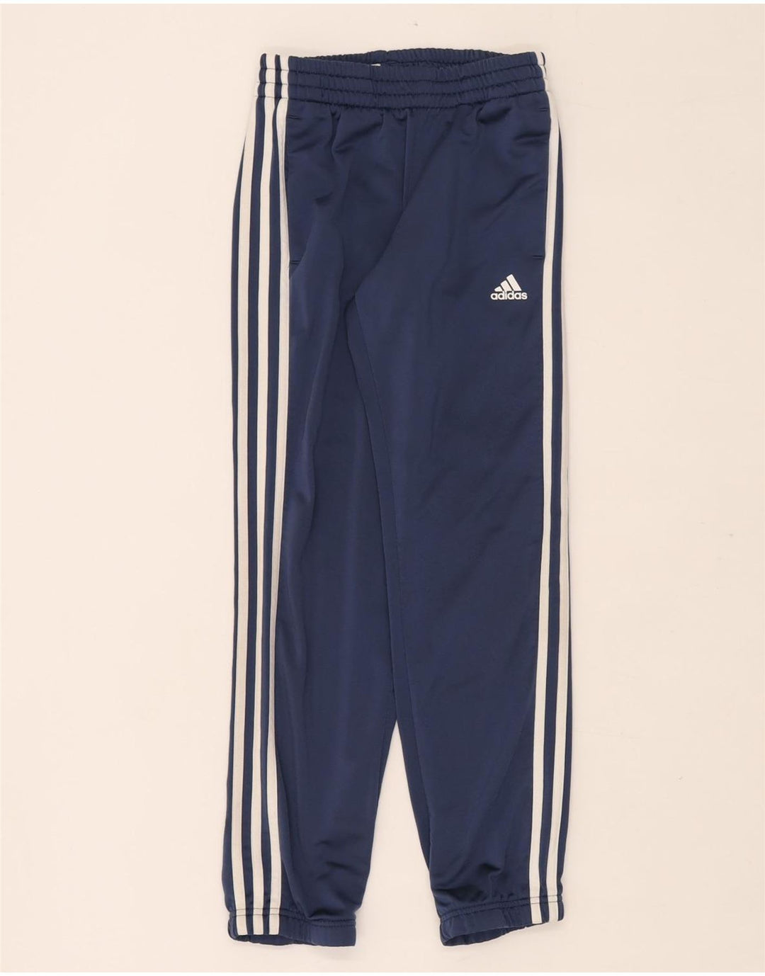 Adidas Pantalon de Survêtement Garçon Joggers 9-10 ans Bleu Marine Polyester