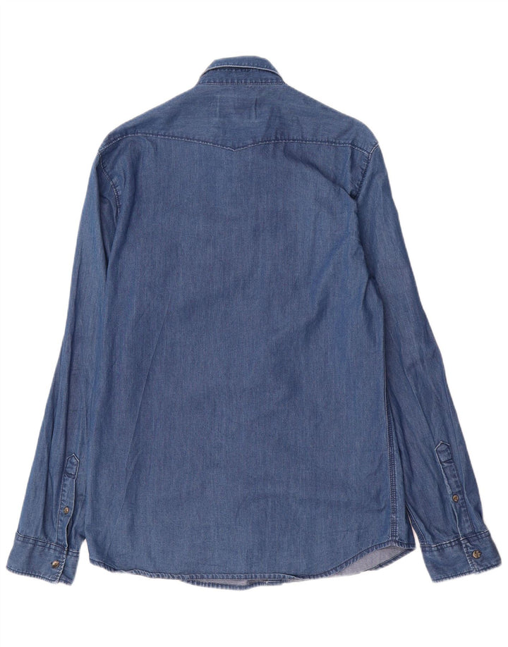 Jack & Jones Chemise En Jean Bleu Moyen Coton Homme