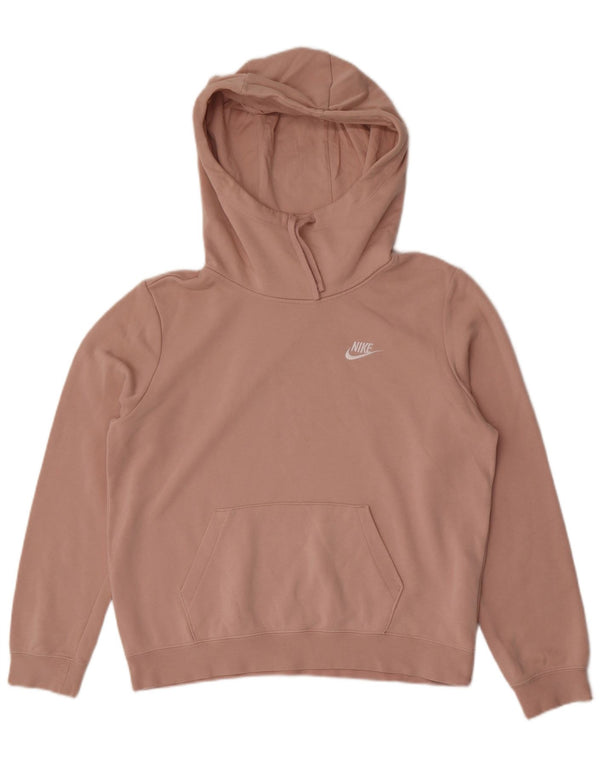 Nike Pull à capuche pour femme UK 14 en coton rose moyen