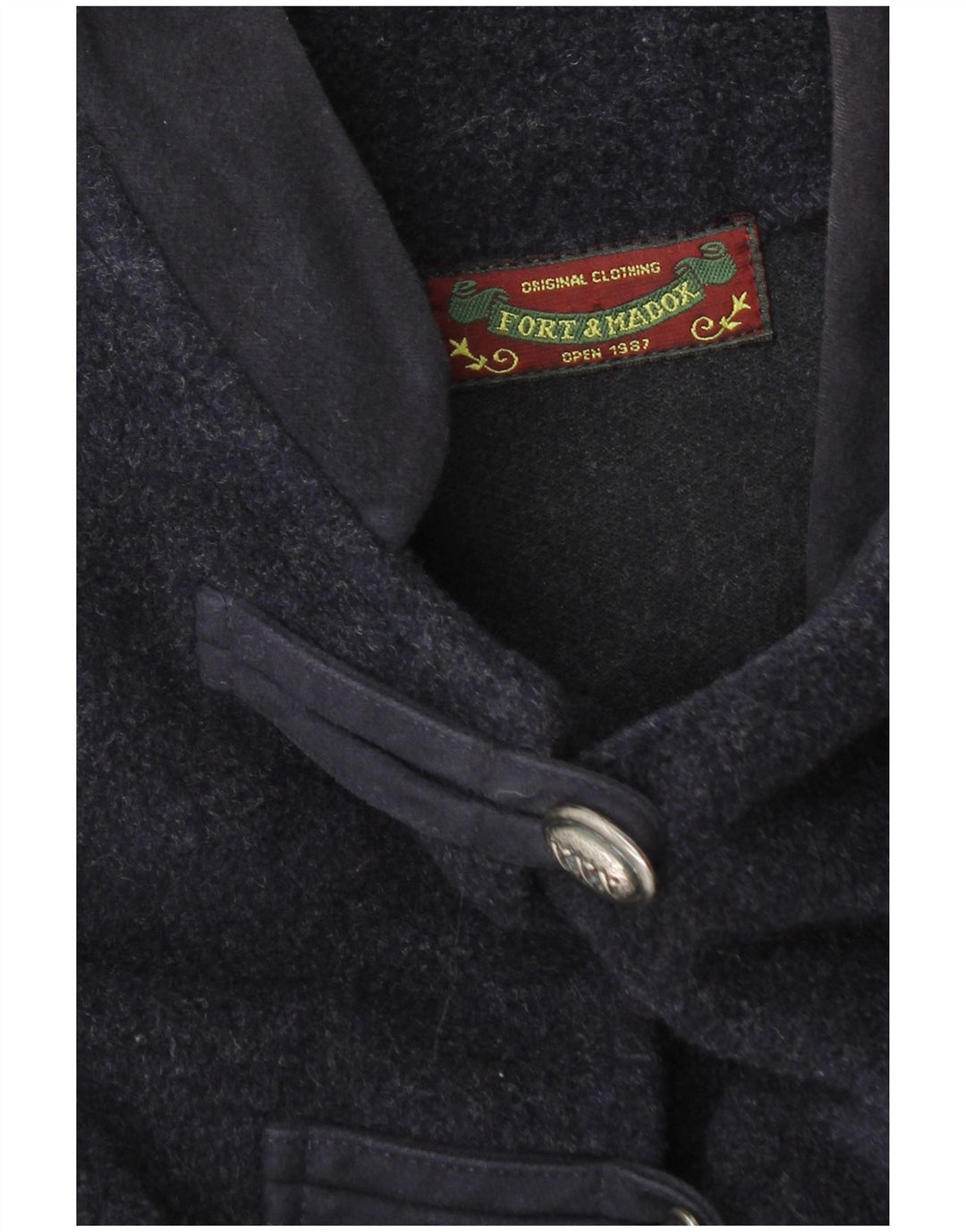 Fort & Madox Manteau Poncho Femme UK 40 Large Bleu Marine