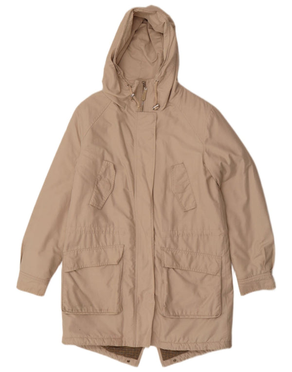Hobbs Veste Parka Oversize Femme UK 8 Petit Coton Beige