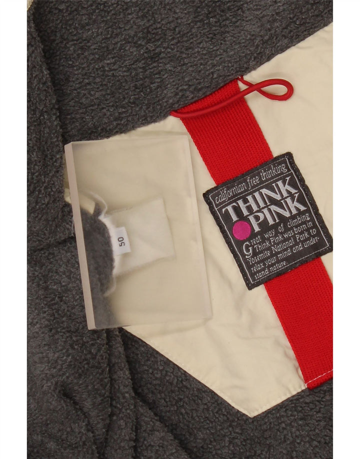Think Pink Veste Coupe-Vent Homme IT 50 Large Blanc Cassé