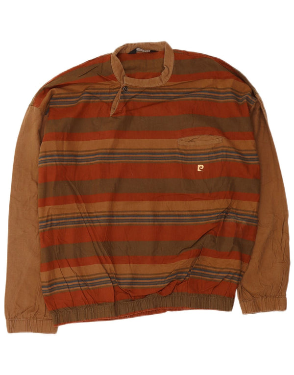 Pierre Cardin Chemise pull homme marron moyen rayé