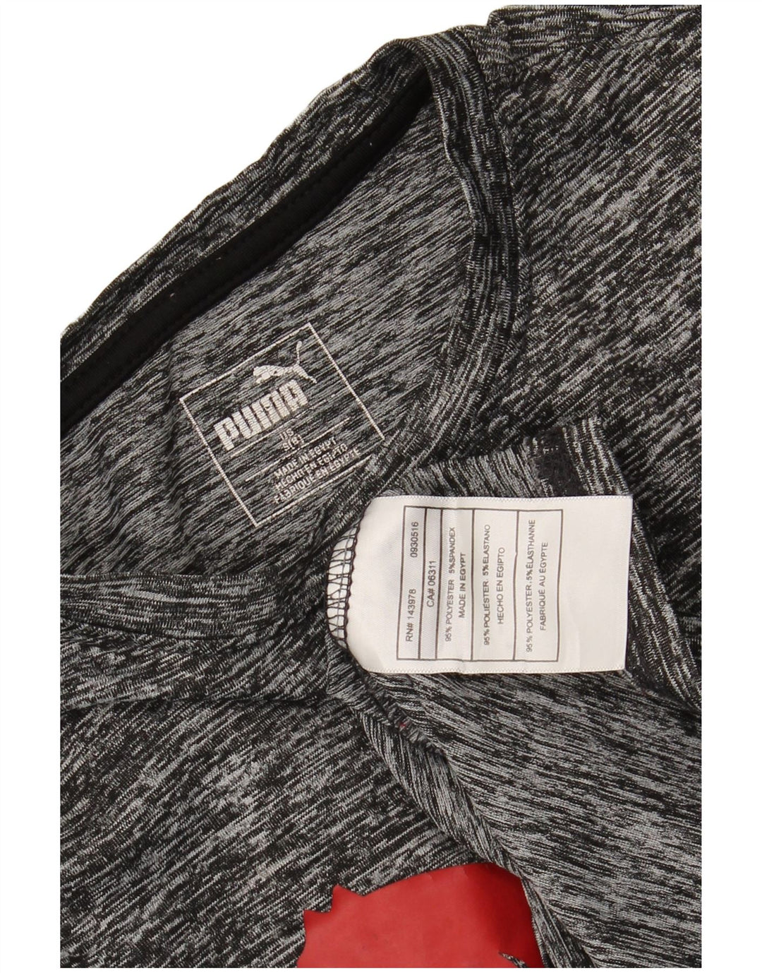 PUMA Haut graphique à manches longues pour garçon 8-9 ans Petit Gris Polyester