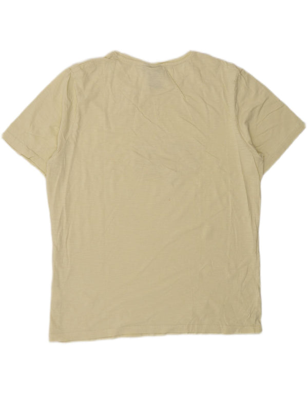 Maui and Sons T-shirt graphique pour femme UK 20 2XL Jaune Coton