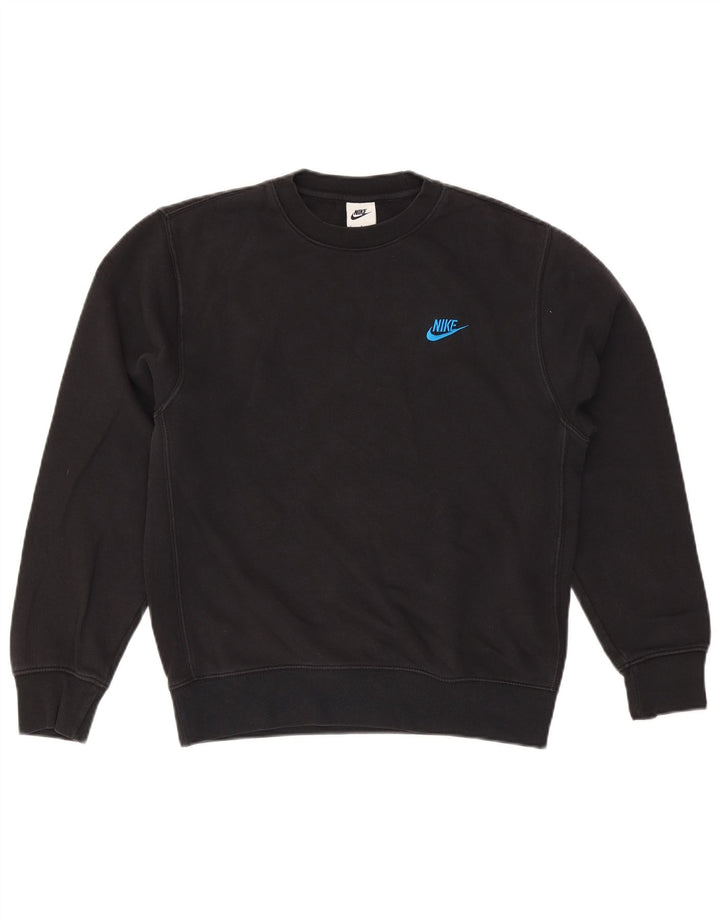 Nike Sweat-shirt pour homme en coton noir Taille S