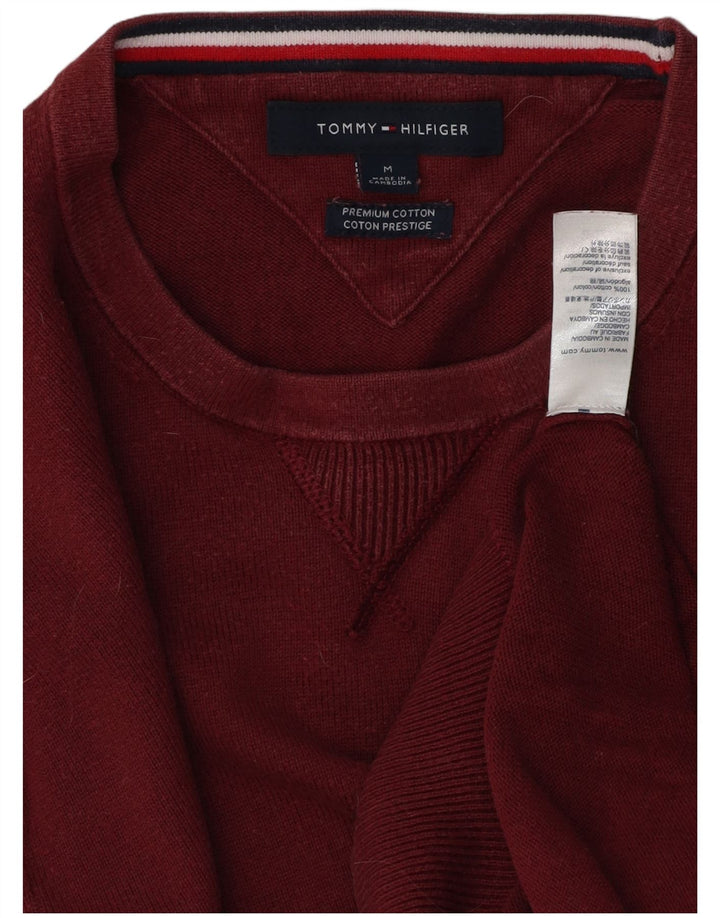 TOMMY HILFIGER Pull col rond homme en coton marron moyen