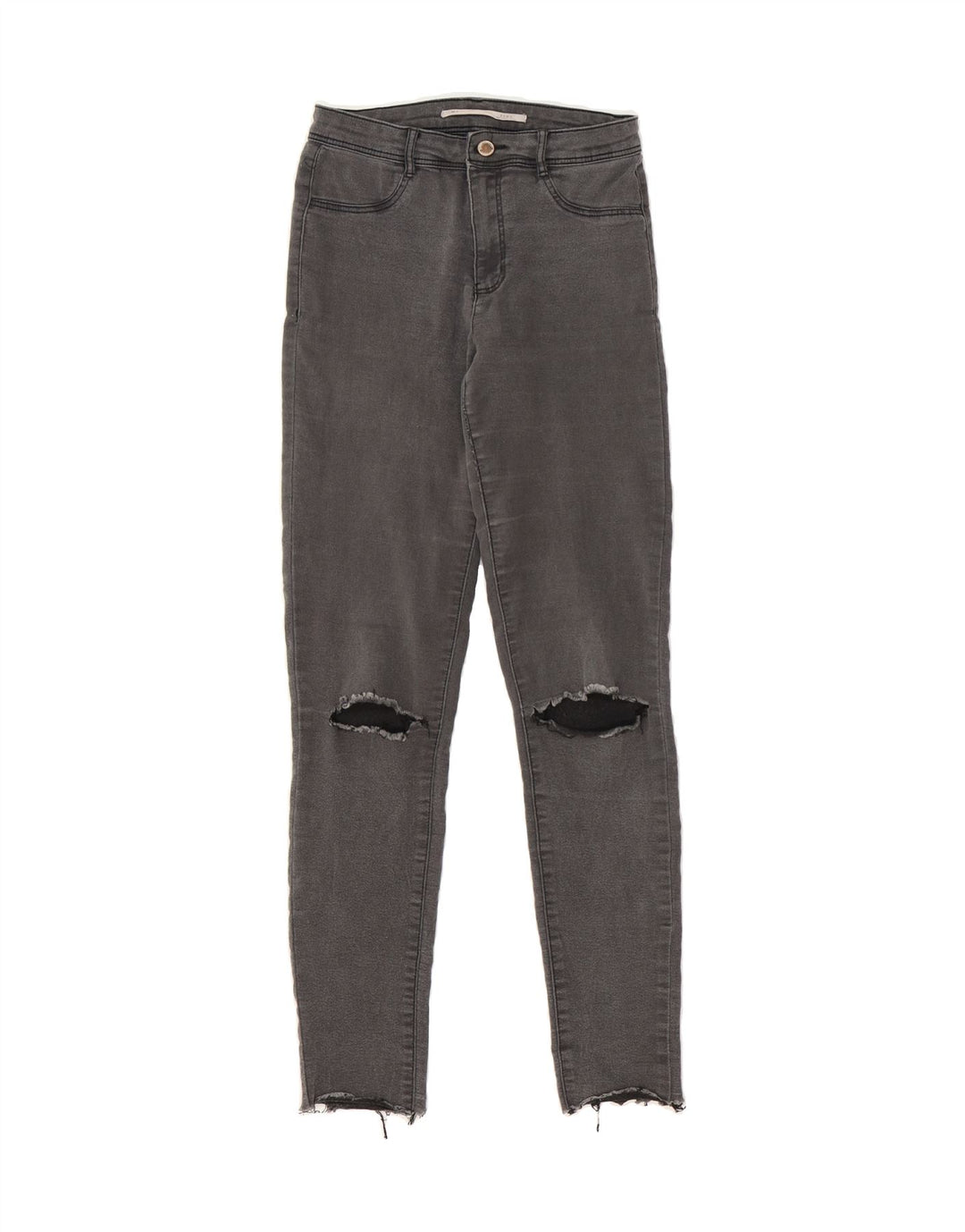 ZARA Womens Distressed Legging Jeans W26 L29  Grey Vintage Zara and Second-Hand Zara from Messina Hembry 