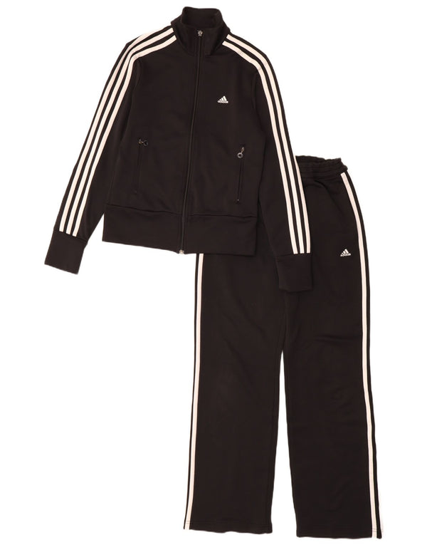 Adidas Survêtement complet pour femme UK 10 Petit Noir Polyester