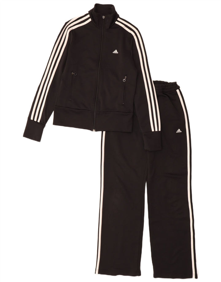 Adidas Survêtement complet pour femme UK 10 Petit Noir Polyester