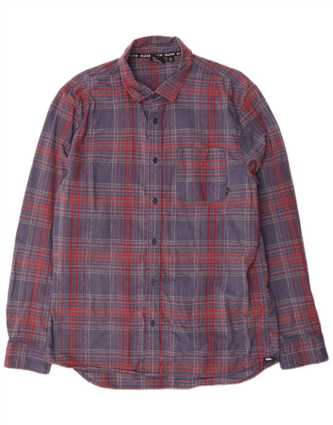 Vans Chemise en flanelle XL en coton à carreaux multicolores pour homme