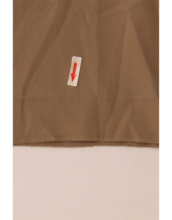 Zara Pantalon court à jambe large pour femme Medium W29 L25 Beige