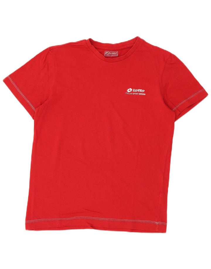 LOTTO T-Shirt Homme Haut Petit Rouge Coton