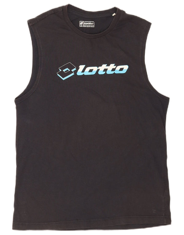 Lotto Débardeur Graphique Homme Grand Noir Coton