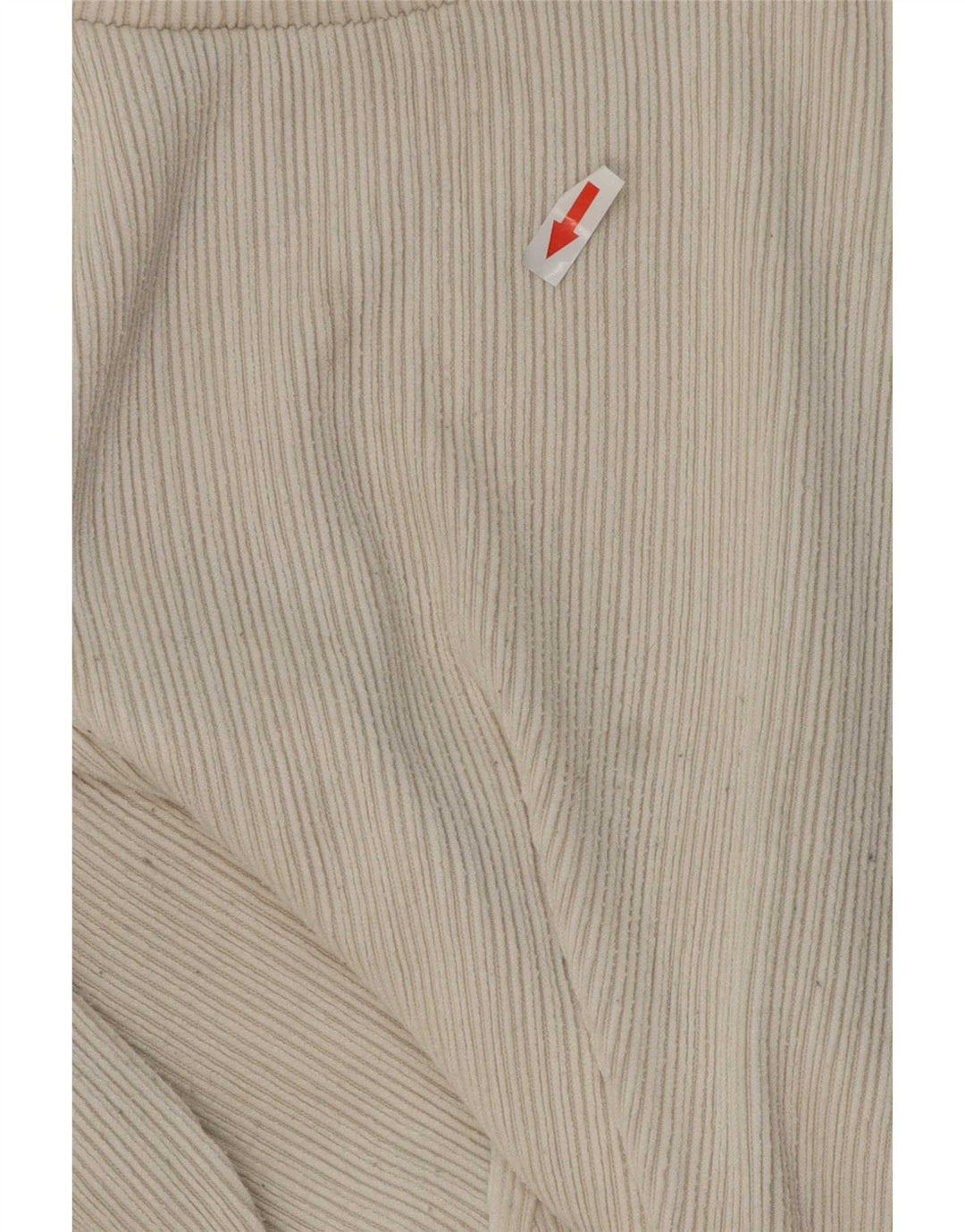 Zara Femme Top Manches Longues UK 12 Polyester Beige Moyen