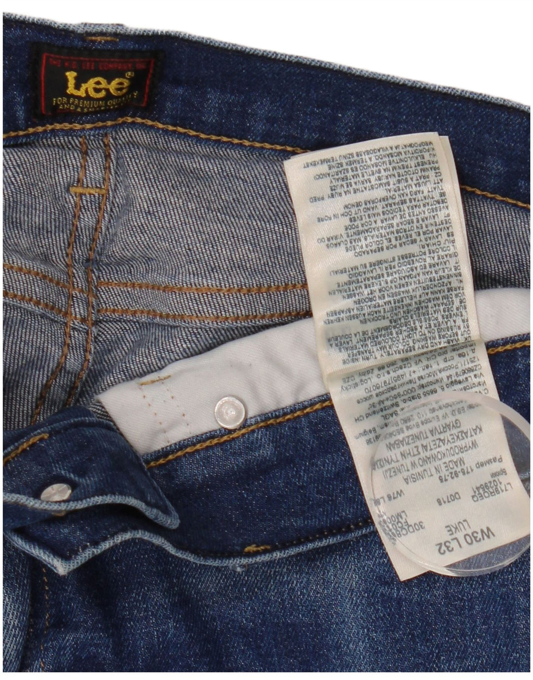 Lee Jean Slim Luke W30 L32 Homme Bleu Coton