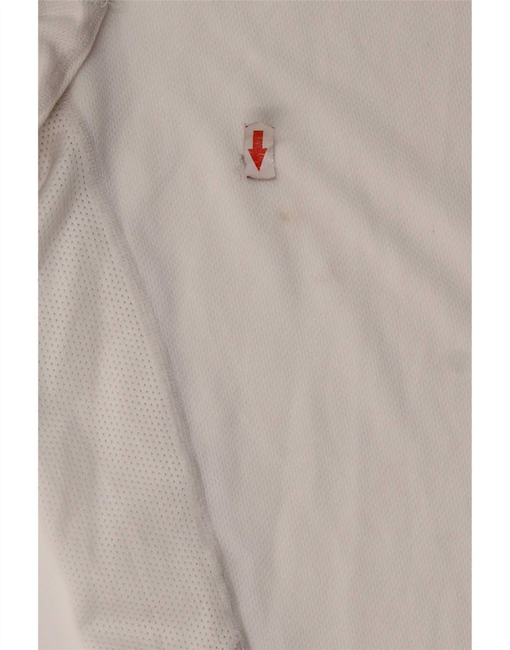 Nike T-shirt Dri Fit pour homme en polyester color block blanc moyen