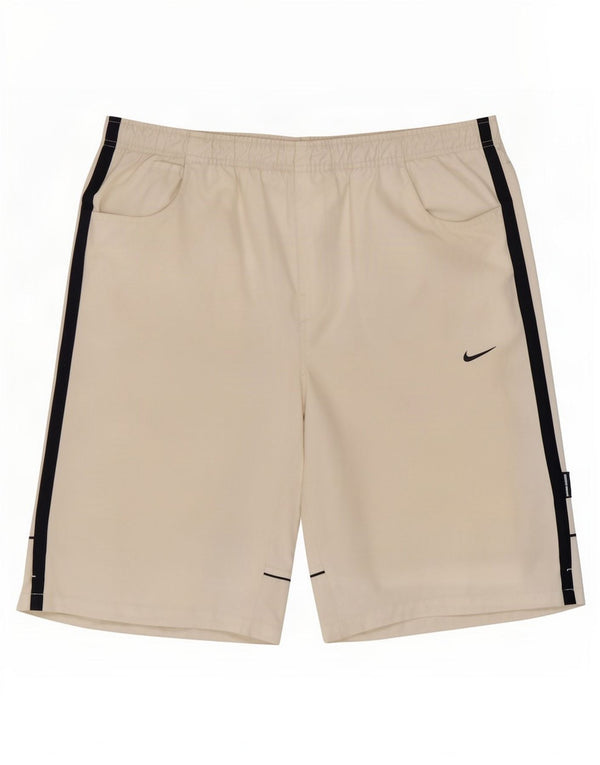 Nike Mens Sport Shorts Large White Colourblock Polyester