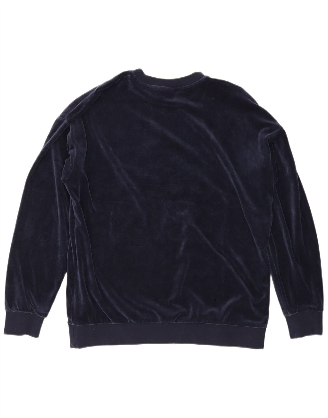 ADIDAS Sweat-shirt graphique surdimensionné pour femme UK 12 Bleu marine moyen