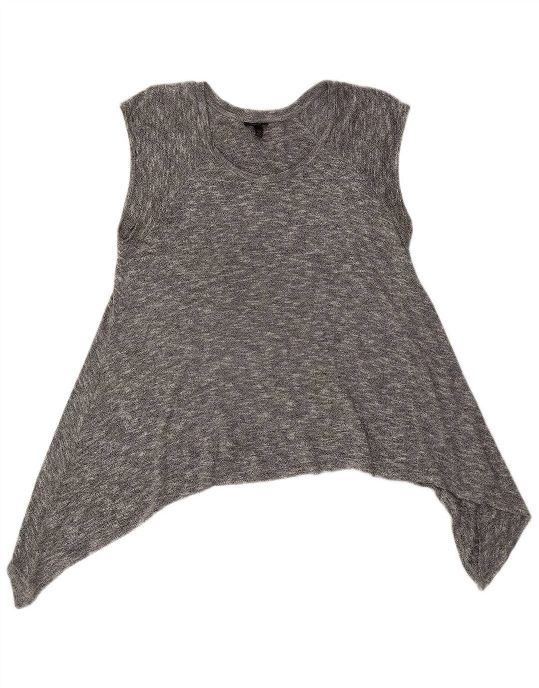 MOSSIMO Pull asymétrique à col rond pour femme UK 18 XL Gris moucheté