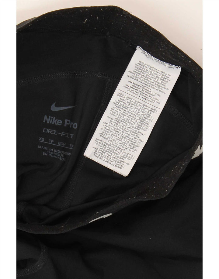 Legging Nike Dri Fit Graphic pour femme UK 4 XS Noir Polyester