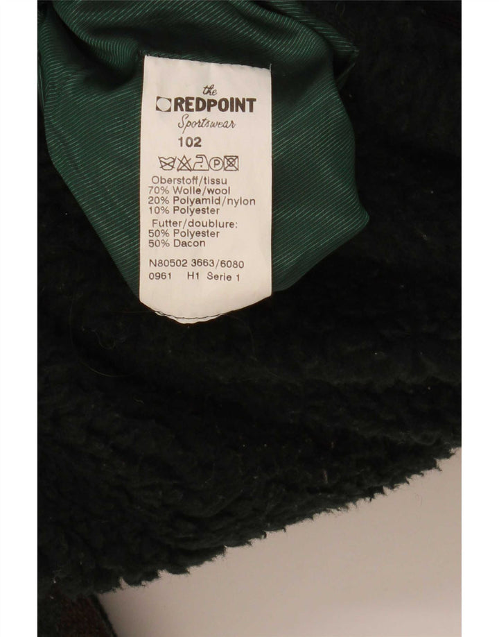 Redpoint Manteau coupe-vent pour homme UK 42 XL Laine géométrique verte