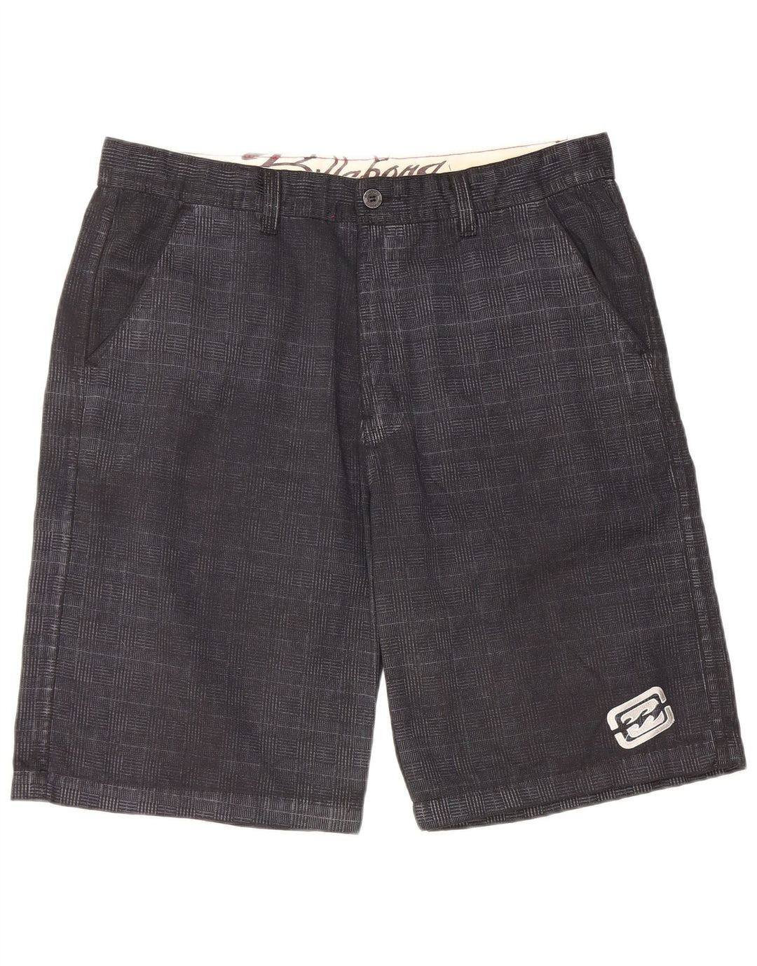 Billabong Short Chino Homme W40 XL Noir à Carreaux Coton