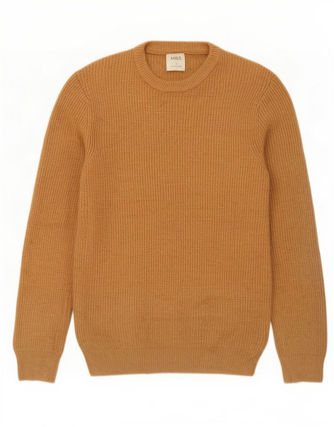 Marks & Spencer Pull Col Ras du Cou Homme Petit Jaune Polyamide