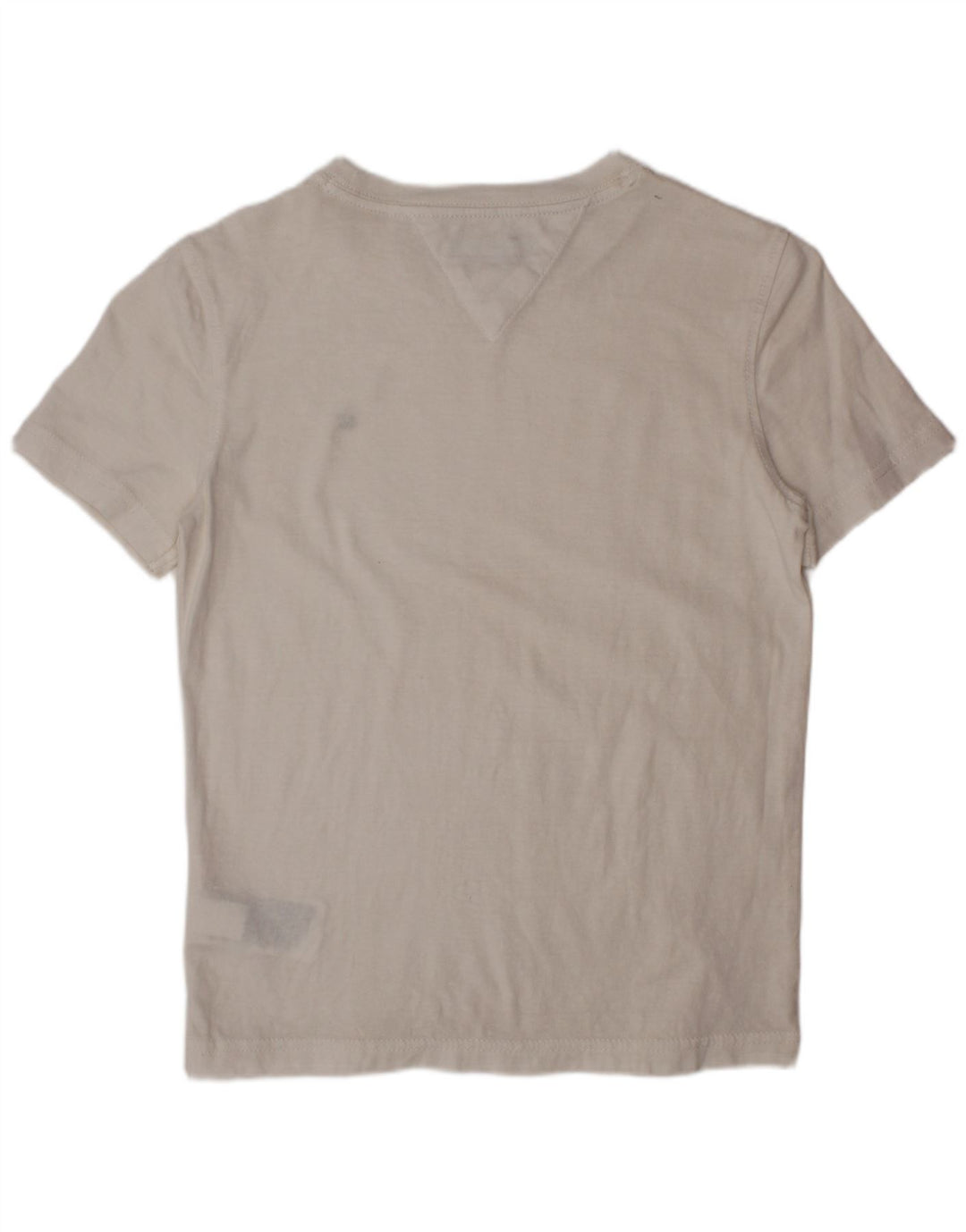 TOMMY HILFIGER T-Shirt Garçon 7-8 ans Blanc Coton