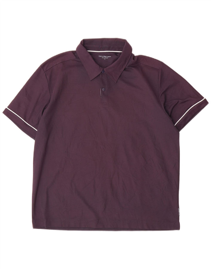 Calvin Klein Jeans Polo Homme XL Bleu Marine Polyester