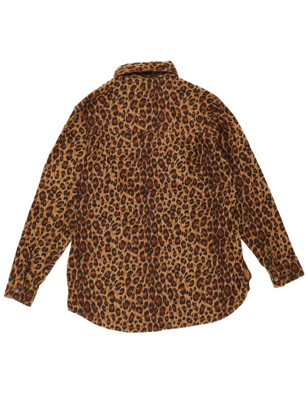Sunbelt Chemise surdimensionnée pour femme UK 10 Petit imprimé animal marron