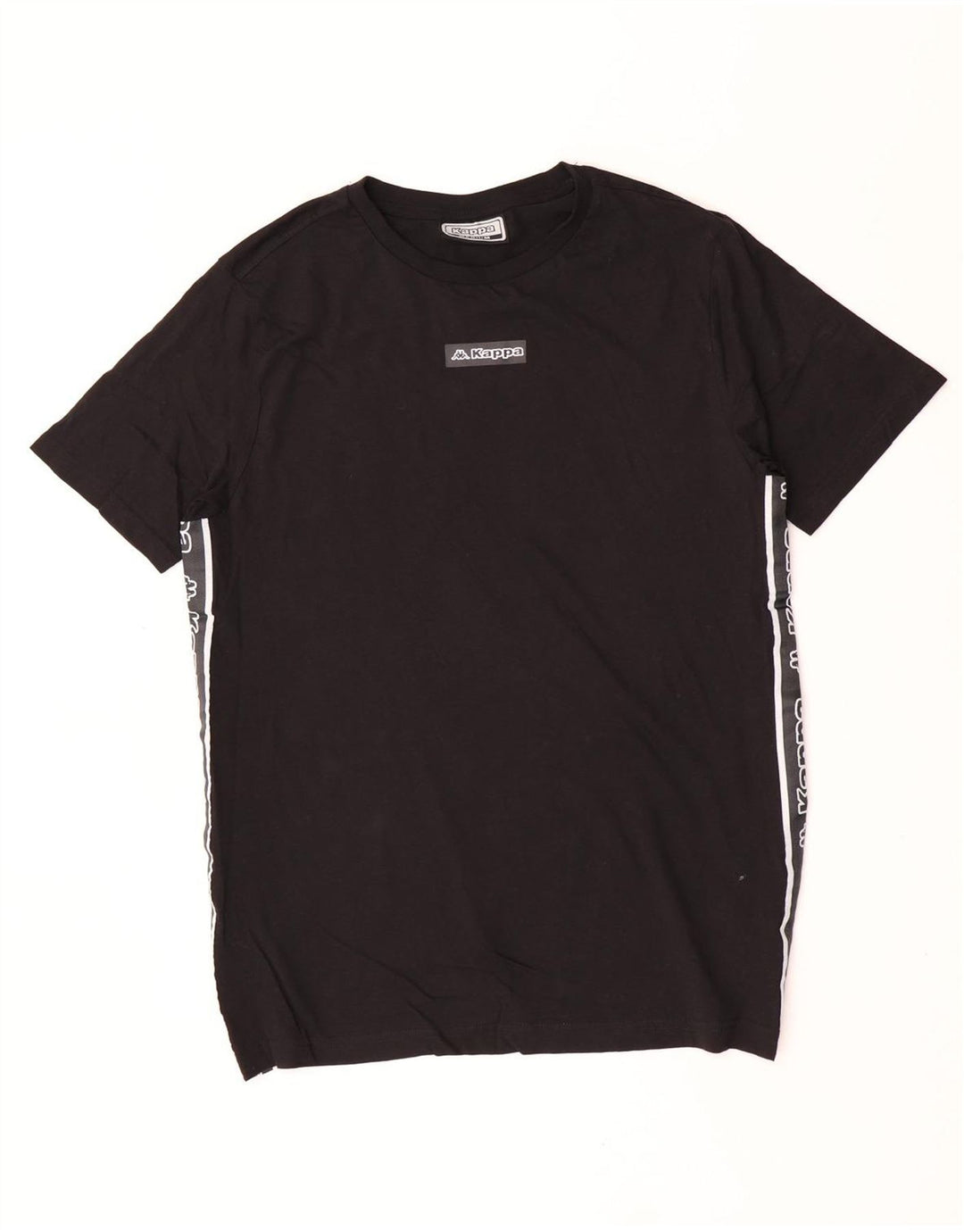 Kappa T-Shirt Graphique Homme Noir Moyen Coton Colorblock