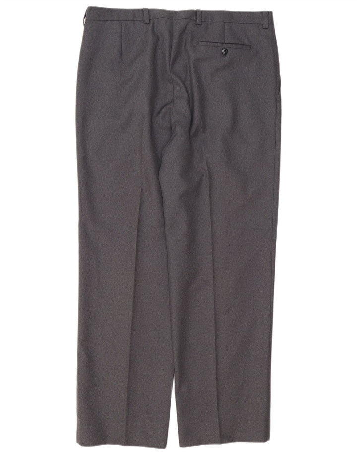 Burberry Pantalon de costume pour homme IT 46 Small W34 L30 Gris Polyester