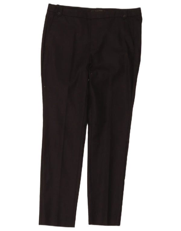 Zara Pantalon Chino Slim Femme EU 38 Small W28 L26 Coton Noir
