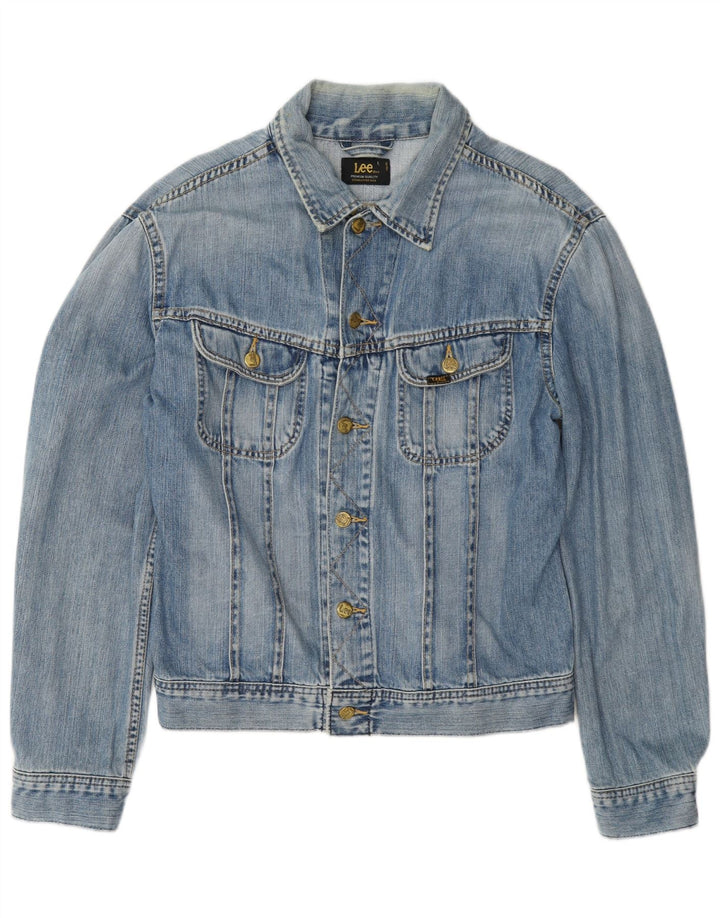 Lee Veste en jean Rider pour homme UK 40 Large Bleu Coton
