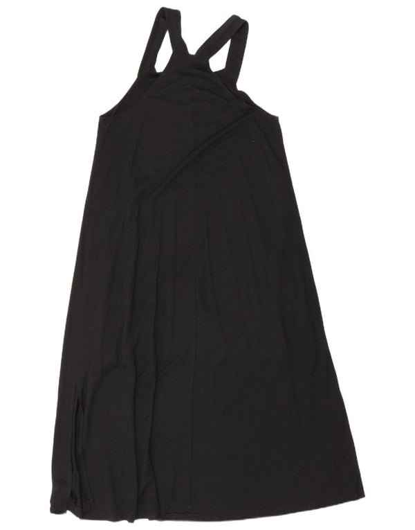 Massimo Dutti Womens Sleeveless Maxi Dress UK 10 Small Black