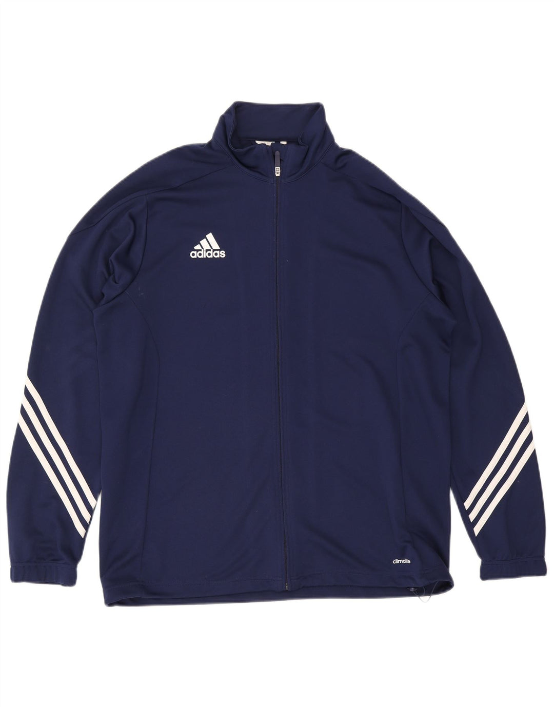 Adidas Hommes Climalite Survêtement Top Veste XL Bleu Marine Polyester