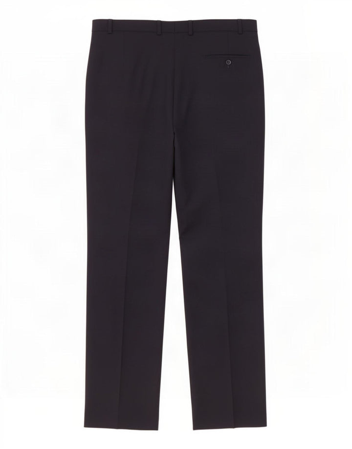 Marks & Spencer Pantalon de costume coupe classique pour homme W38 L33 Bleu marine Polyester
