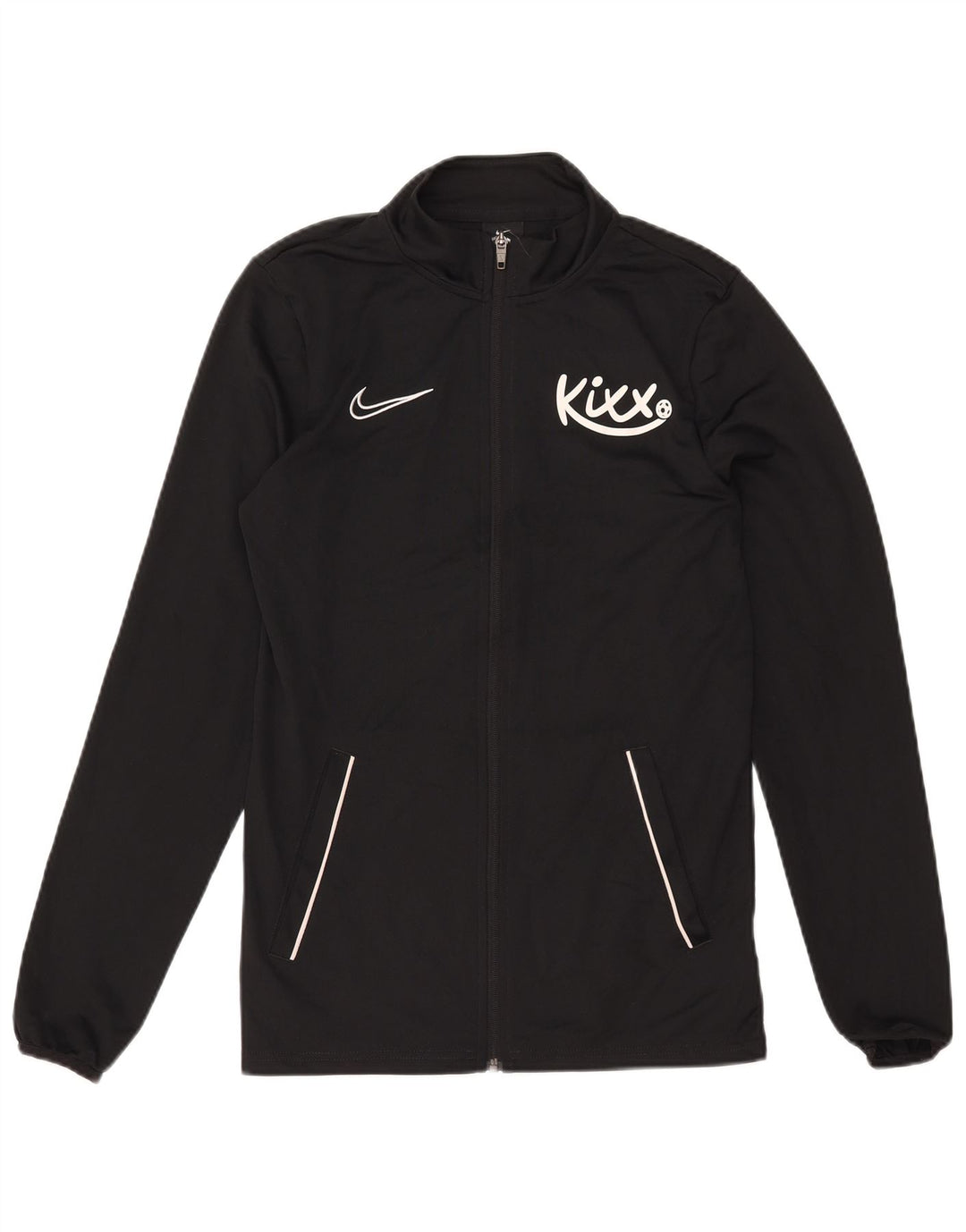 Nike Hommes Dri Fit Graphic Survêtement Top Veste Petit Noir Polyester