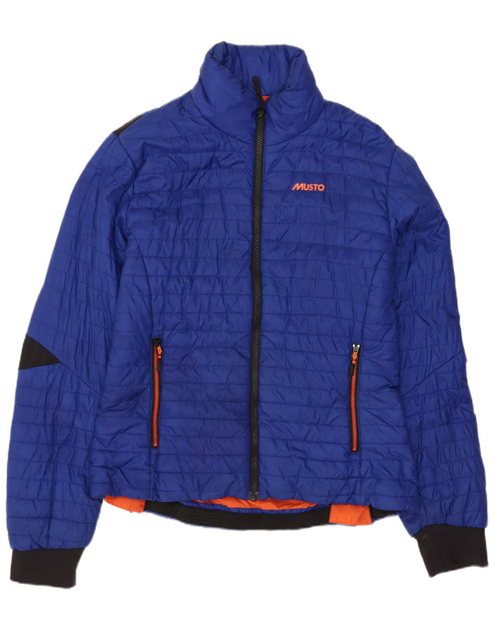 Musto Veste matelassée pour femme UK 14 Large Bleu Polyamide