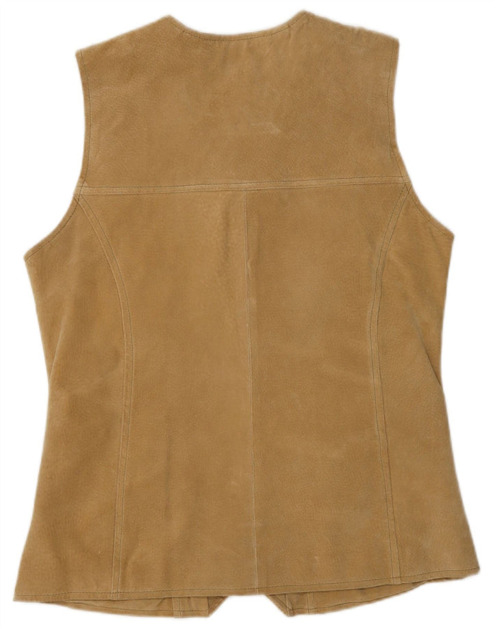 Woodland Gilet Femme En Daim IT 44 Cuir Beige Moyen