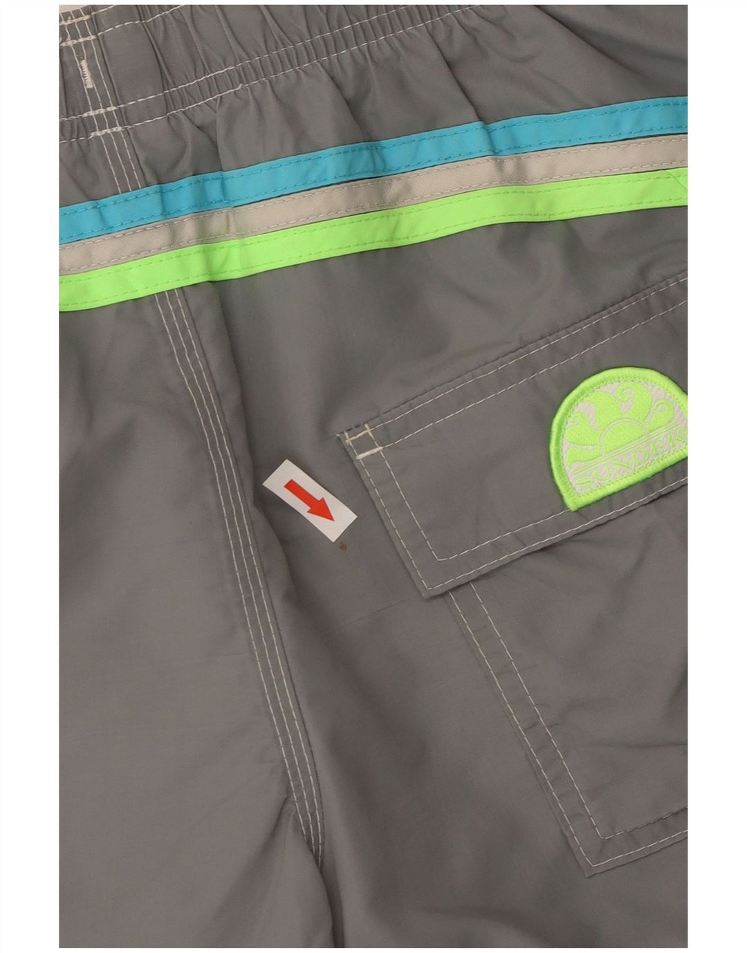 Short de bain homme Sundek polyester gris moyen