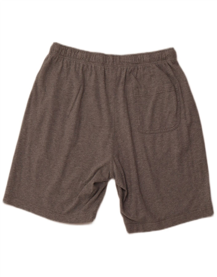 NIKE Short de sport pour hommes, grand, gris, coton