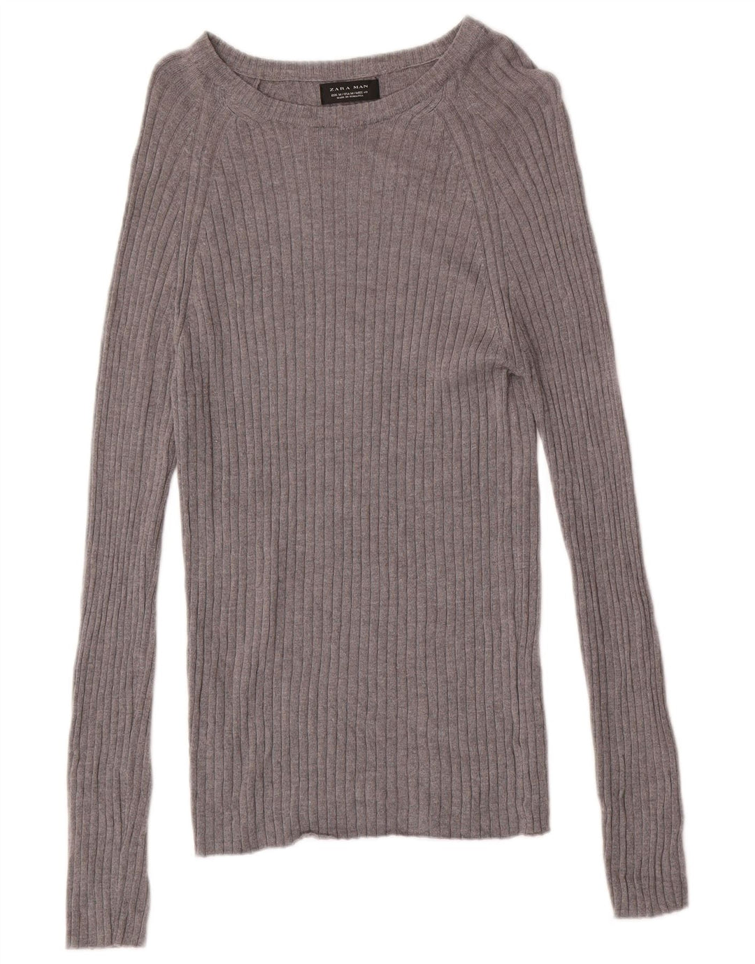 Zara Homme Top Manches Longues Gris Moyen
