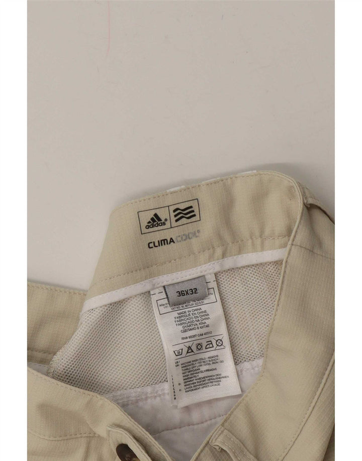 Adidas Pantalon Chino Droit Climacool Homme W36 L32 Beige Polyester