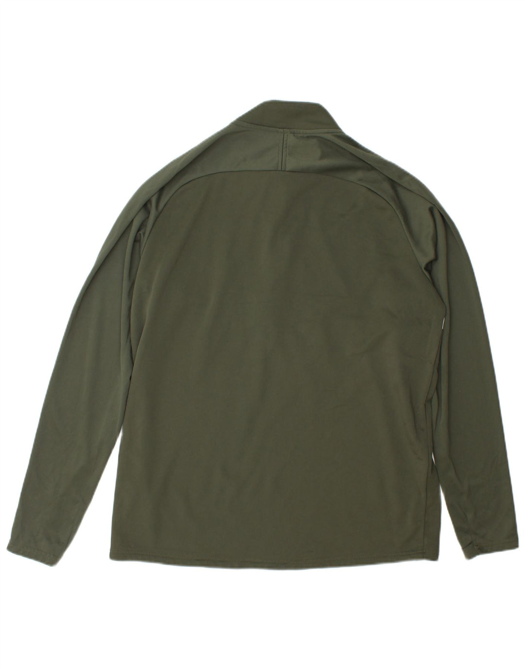 Nike Hommes Dri Fit Zip Neck Pull Survêtement Haut Large Vert Polyester